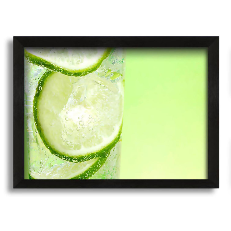 August Grove Fresh Lemonade With Lime Picture Frame Photograph on